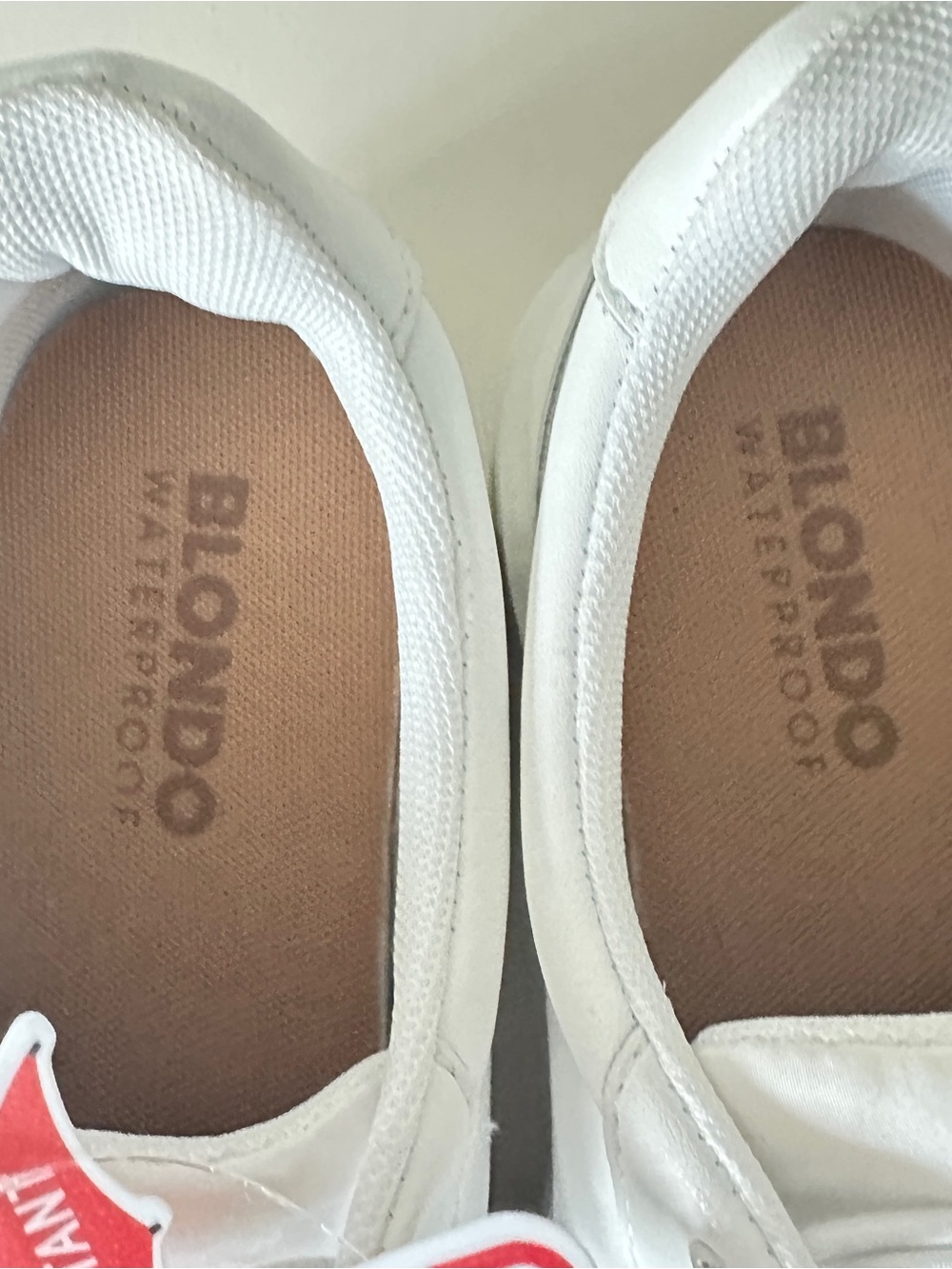 NEW Blondo Goose Waterproof White Low-Top Leather Women's Sneakers, Sz 7.5M - Picture 5 of 11